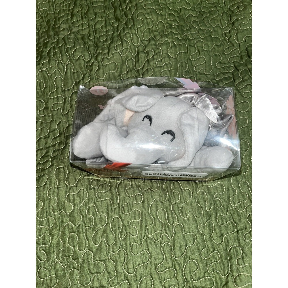 Pro Goleem Baby Lovey Plush Elephant Security Blanket Satin Gray Minky‎ 16" Nib